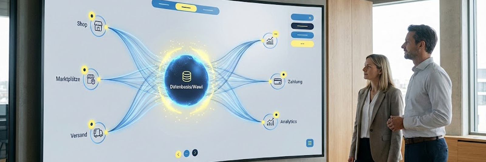 Systemlandschaft zeigt, wie eine JTL Agentur Schnittstellen und Automatisierung rund um JTL strukturiert