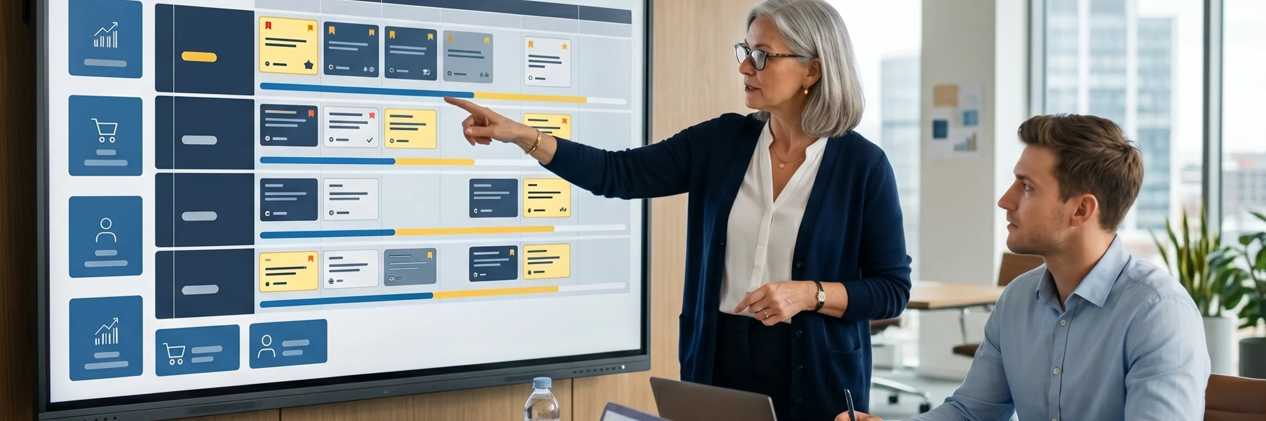 Europäisches Team plant Online-Shop eCommerce Roadmap mit Prioritäten, um Wachstum schrittweise zu skalieren
